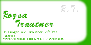 rozsa trautner business card